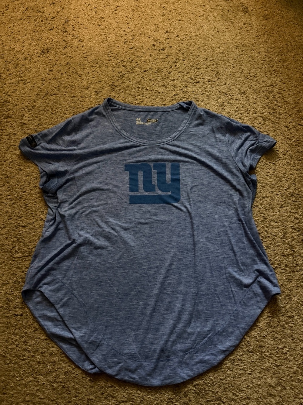 Under Armour Women's Heathered Blue NY Scoop Neck Tee